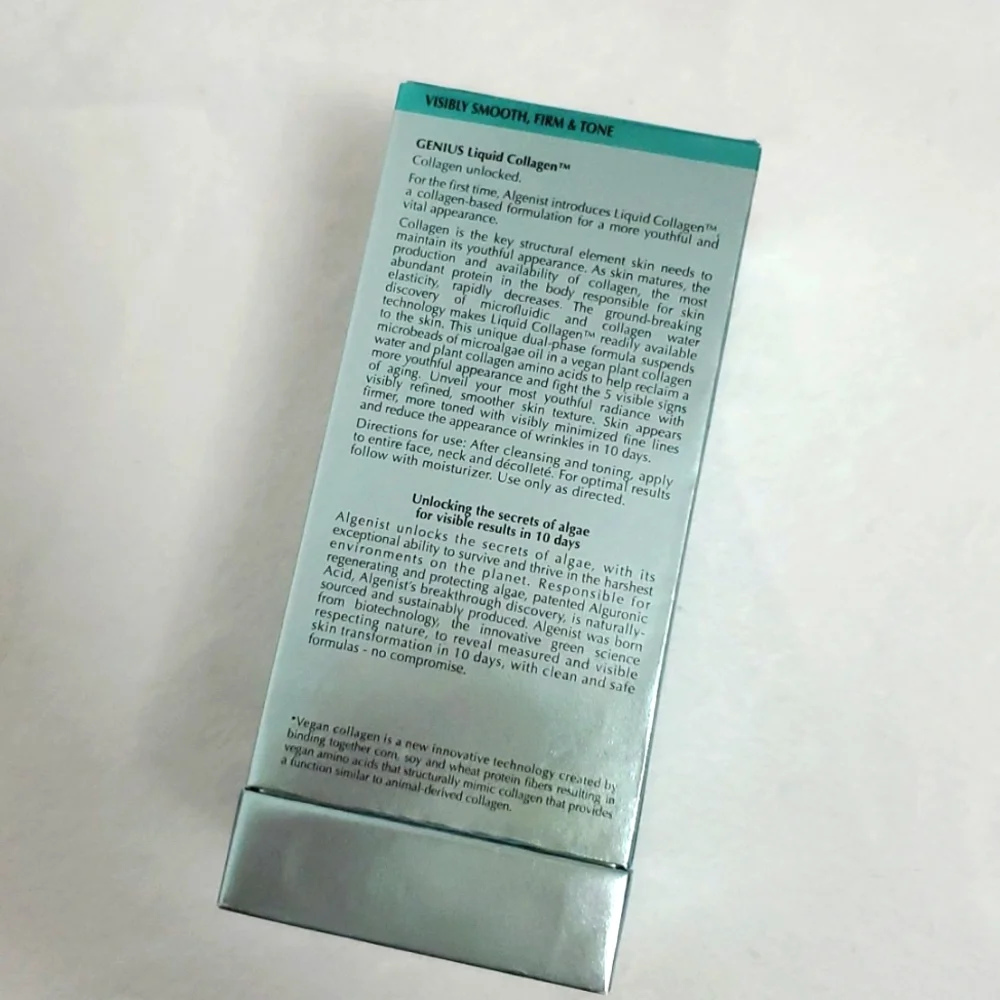 NIB ALGENIST GENIUS Liquid Collagen Advanced Anti-Aging Full Sz 1 oz SEALED